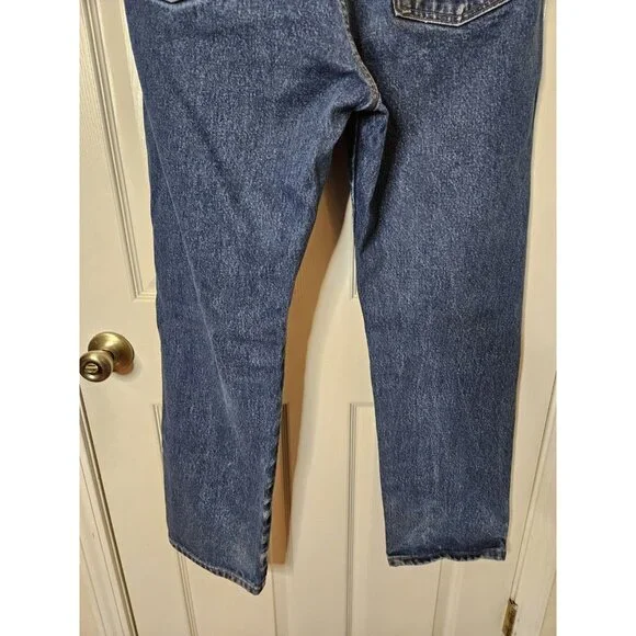 Wrangler FR Flame Resistant Mens Blue Jeans 35x32 CAT 2 Riggs Workwear - Picture 7 of 10